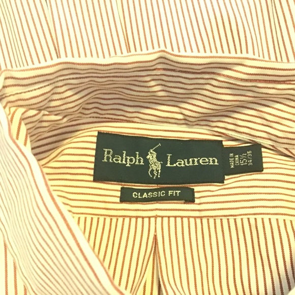 5 men’s shirts, 4 Ralph Lauren, 1 Chaps, all in very good condition, medium - Picture 9 of 10